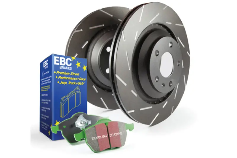 Ebc S2 Brake Kit — Greenstuff Pads Paired With Usr Drilled & Slotted Rotors 2