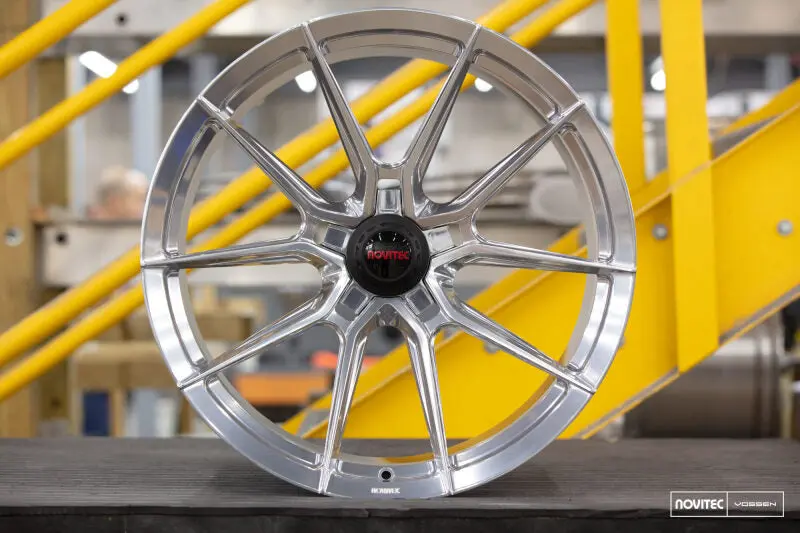 Vossen X Novitec Nf10 21X9In - 5X114.3 Bp - Et35 - Brushed Gloss Clear Ferrari 458 Front Wheel 1