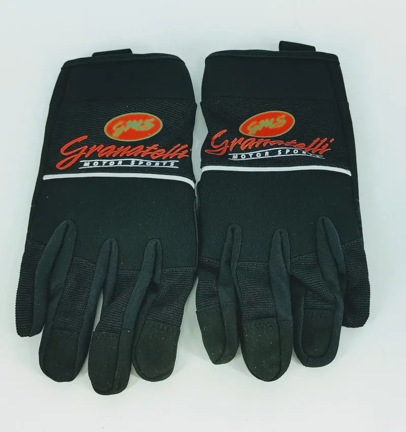 Granatelli Medium Mechanics Work Gloves - Black W/Touch Screen Finger Tips & Granatelli Logo 1