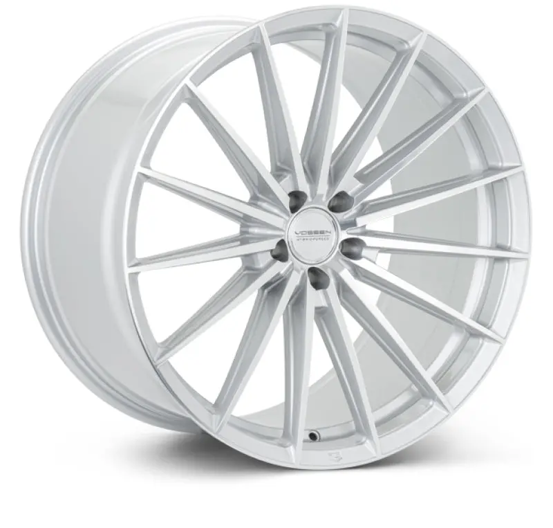 Vossen Hfx-4 Forged Alloy Wheel – 19X8.5, 5X112 Bolt Pattern, Et42 Offset, 66.5Mm Center Bore, Silver Polished Finish 1