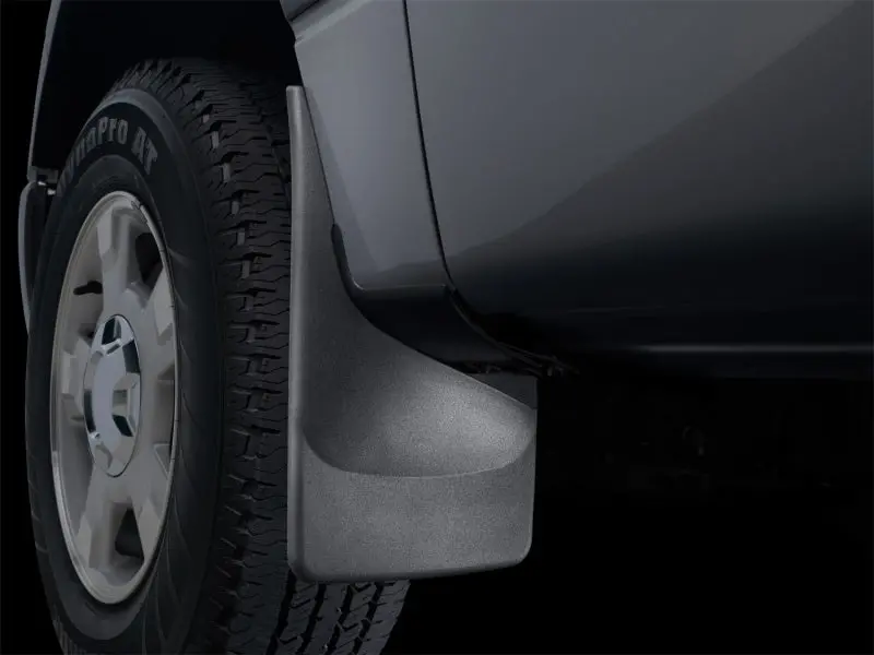 Weathertech No-Drill Mudflaps For 1999–2007 Ford Super Duty Trucks – F250/F350/F450/F550, Black 1