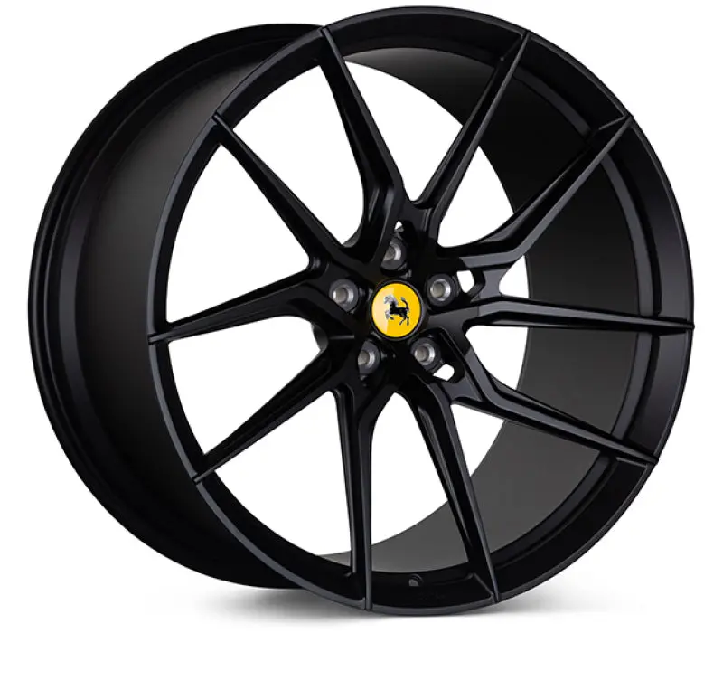 Vossen X Novitec Nf8 Forged Wheel – 21X9.5In, 5X114.3, Et38, Satin Black, Front Fitment For Ferrari 296 1