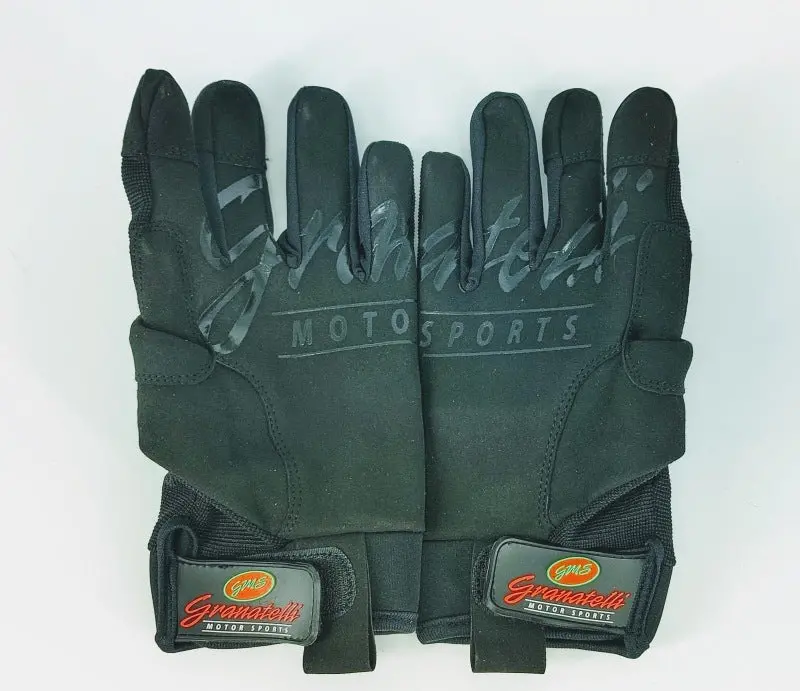 Granatelli Medium Mechanics Work Gloves - Black W/Touch Screen Finger Tips & Granatelli Logo 2