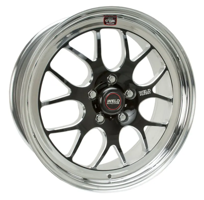 Weld S77 18×8 Inch Black Alloy Wheel – 5×4.75 Bolt Pattern, 4.2" Backspace, Medium Pad Finish 1